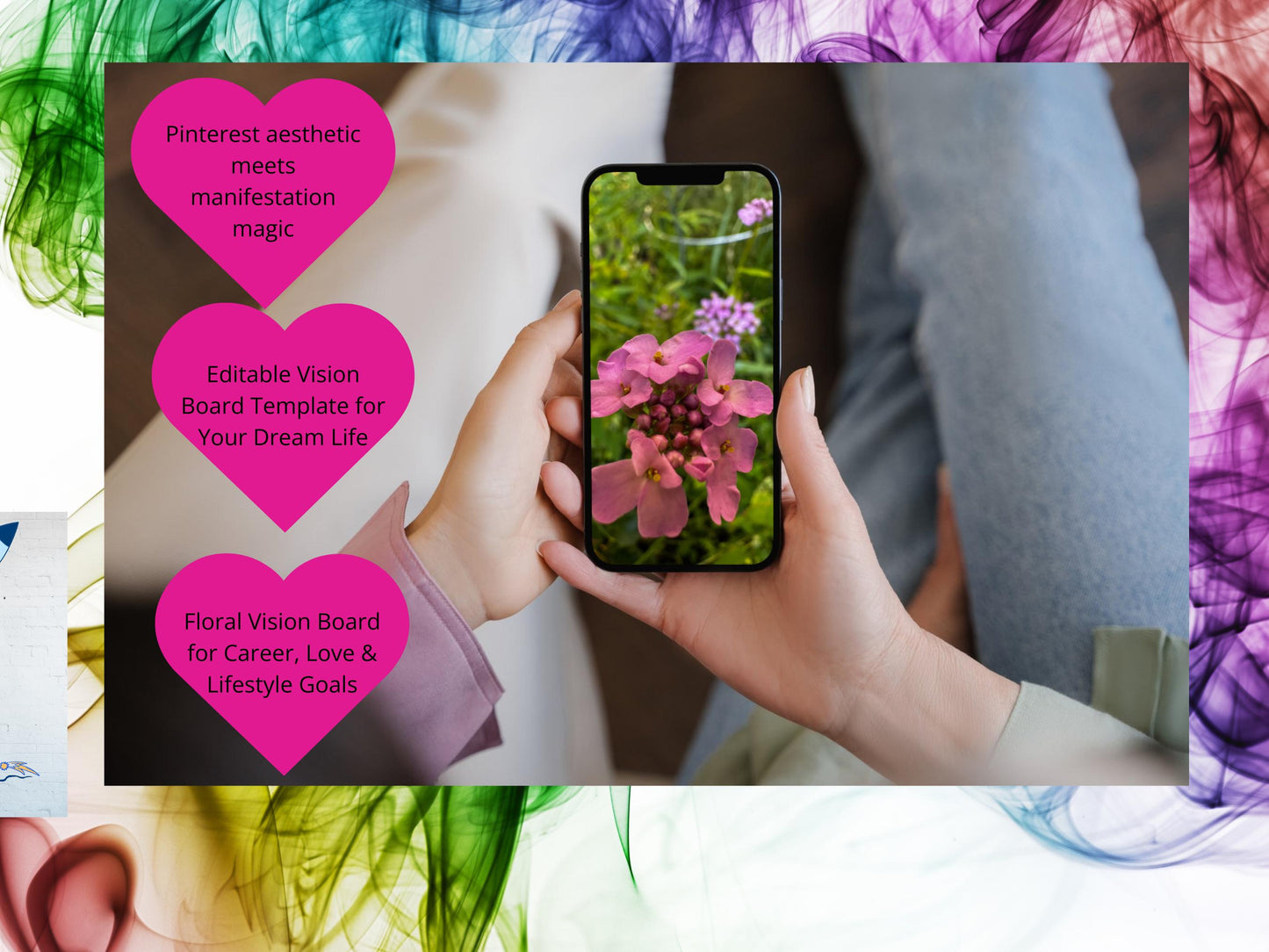 Wildflower Vision Board Kit | 400+ Collage Images (Printable PDF)