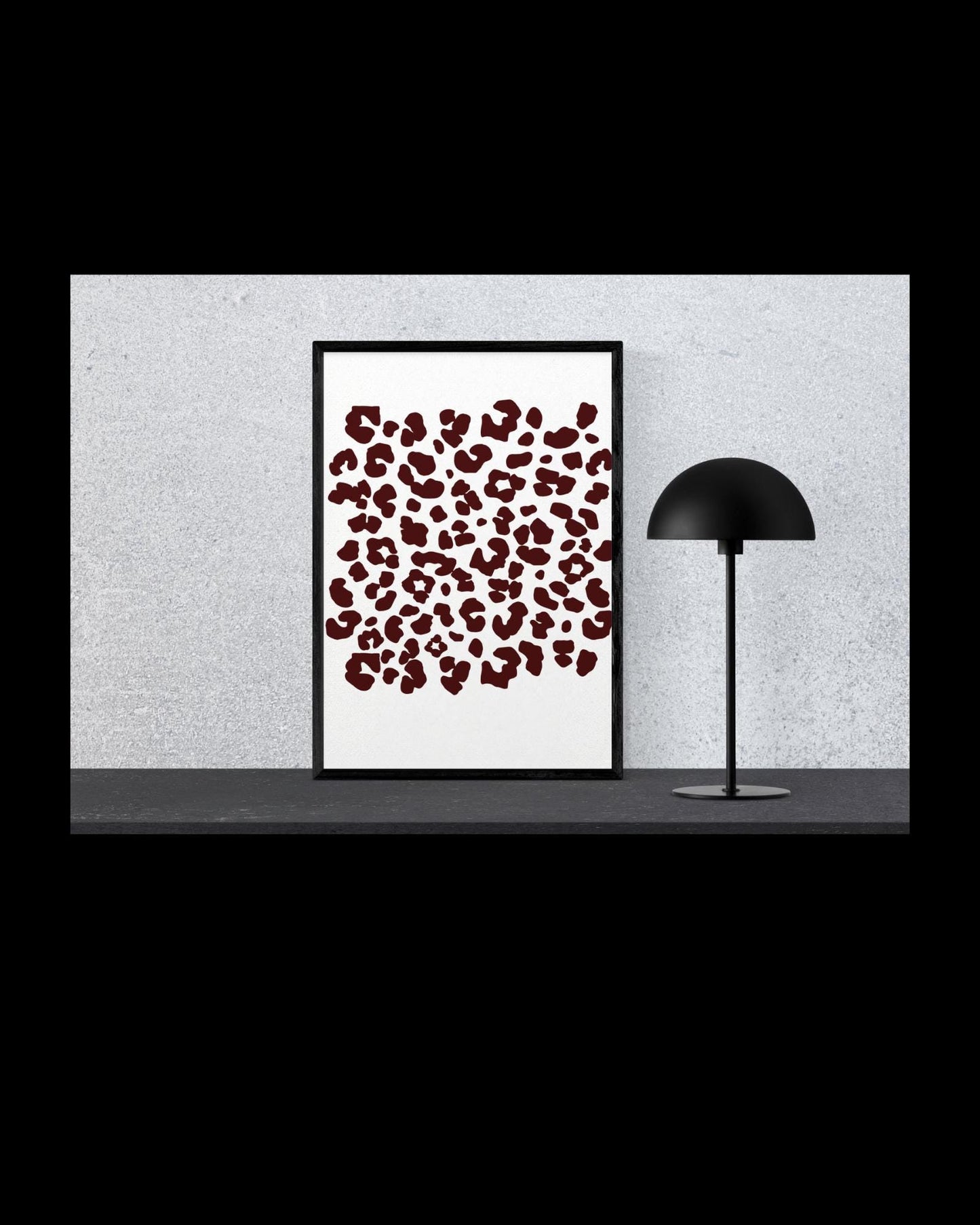 Espresso Leopard Print SVG: Dark Cheetah Pattern (Digital Download)