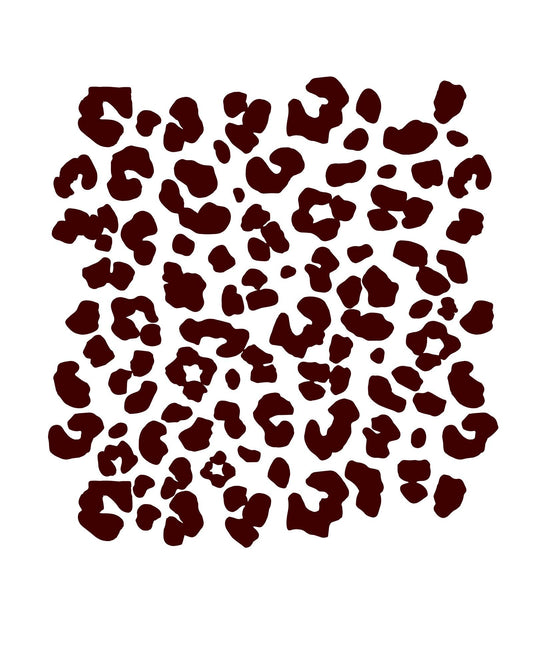 Espresso Leopard Print SVG: Dark Cheetah Pattern (Digital Download)