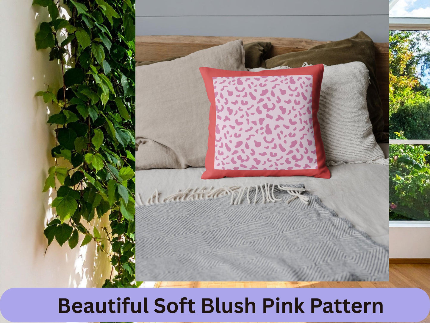 Seamless Blush Pink Leopard Print: SVG, PNG, PDF - Cricut & Silhouette