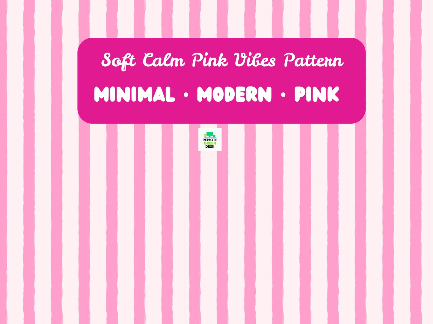 Pink Stripe Pattern | Blush Watercolor, Seamless Design