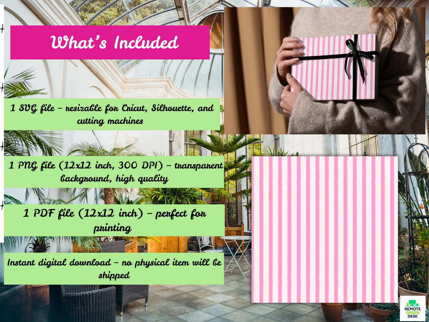 Pink Stripe Pattern | Blush Watercolor, Seamless Design