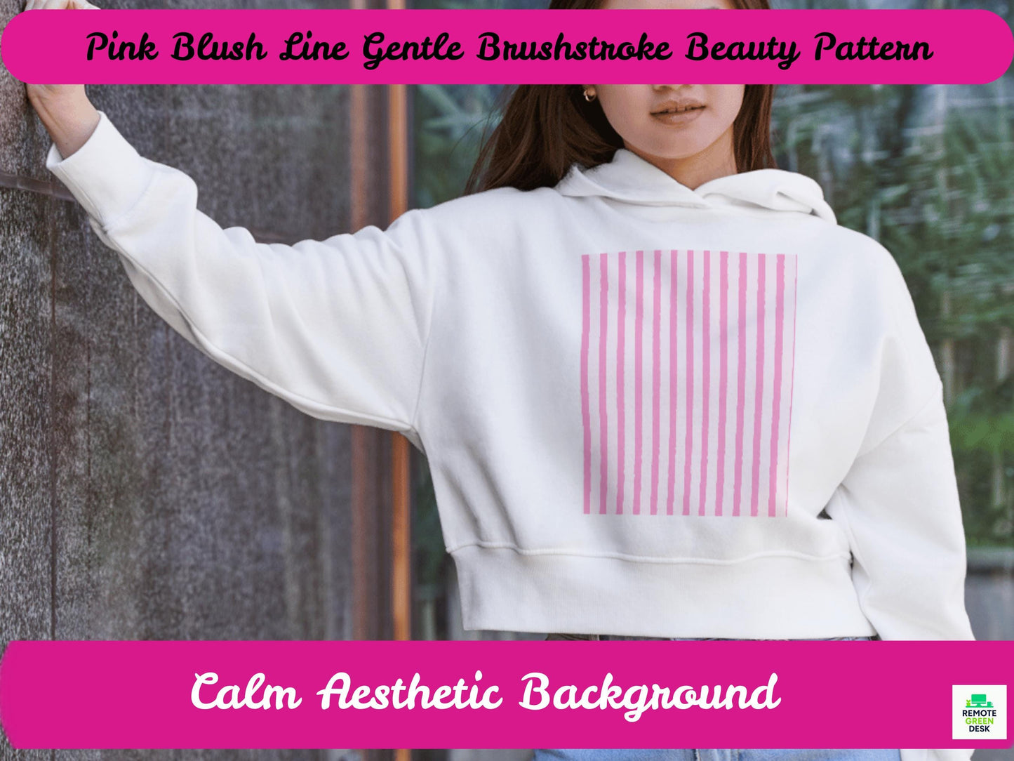 Pink Stripe Pattern | Blush Watercolor, Seamless Design